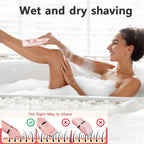 Electric Shaver for Woman Double Head Dual Purpose Female Razor Body Epilator Leg Underarm Bikini Electric Hair Remover Trimmer